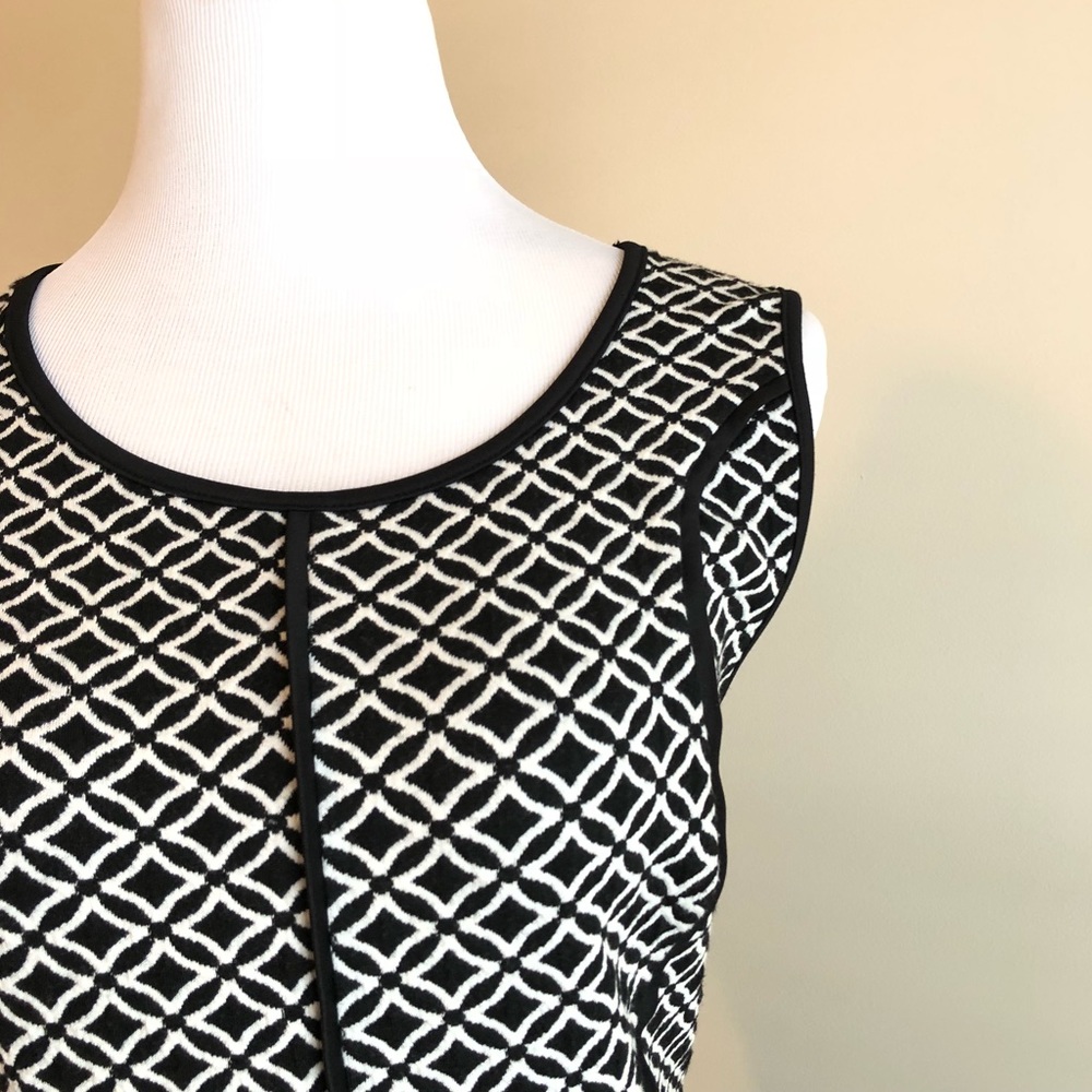 Mossimo Black and White Printed Dress